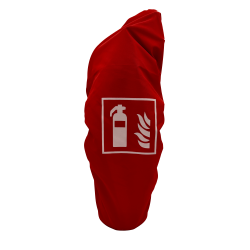 4 Fire Overtr�kspose r�d stof m. elastikkant - 6 kg/l