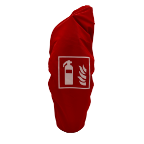 4 Fire Overtr�kspose r�d stof m. elastikkant - 6 kg/l