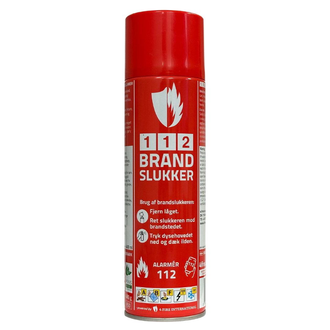112 BRANDSLUKKER &ndash; kompakt brandslukker til bilen