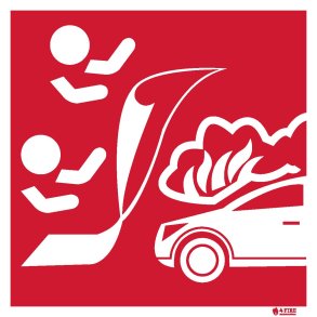 Skilt til bilbrandtppe