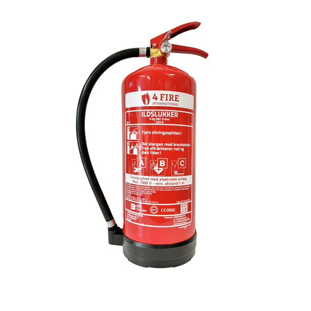 4 Fire 6 kg Pulverslukker (55A - 233B - C)