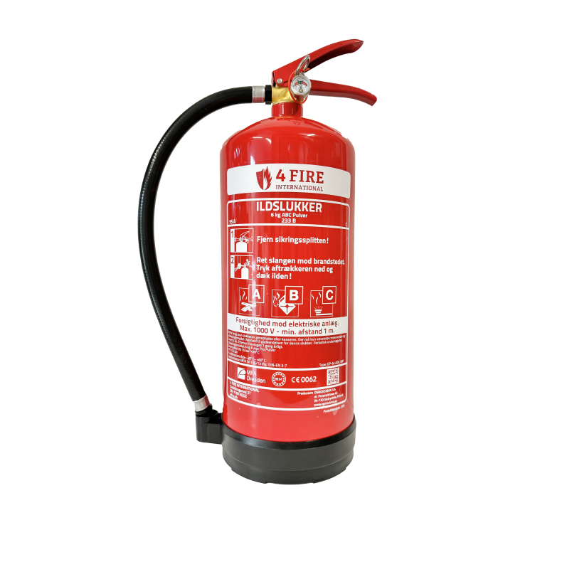 4 Fire 6 kg Pulverslukker (55A - 233B - C)