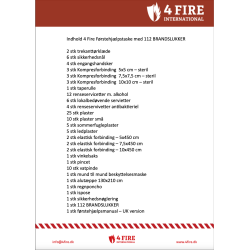 FRSTEHJLPSTASKE M. 112 BRANDSLUKKER  &amp; SIKKERHEDSNGLERING (DIN 13 164)