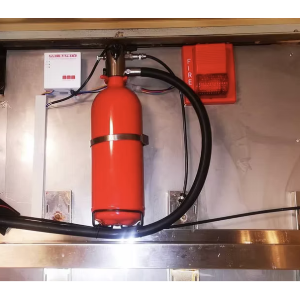 Automatisk Fritureslukningsanlg - Forsikringsgodkendt. Indirekte slukning