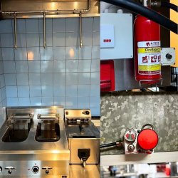 Automatisk Fritureslukningsanl�g - Forsikringsgodkendt. Indirekte slukning