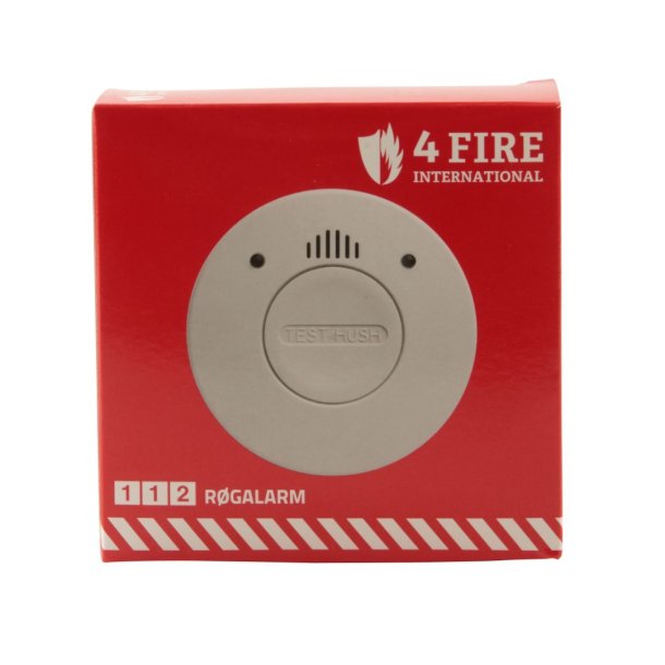 4 FIRE RGALARM 10 RS BATTERI &amp; KVIKMONTAGE