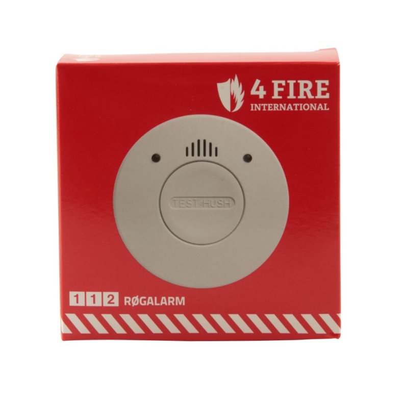 4 FIRE RGALARM 10 RS BATTERI &amp; KVIKMONTAGE